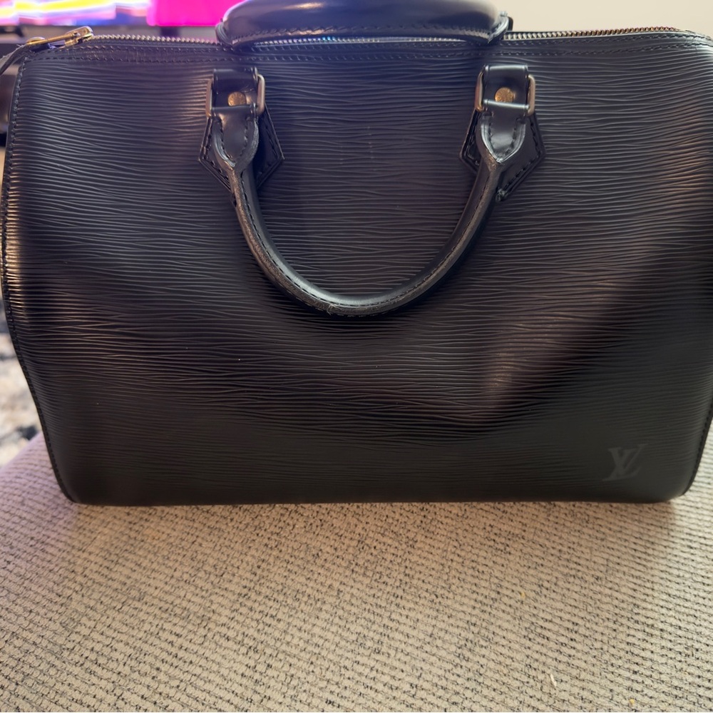 Louis Vuitton Epi Speedy 30 w/ Epi Sarah Wallet